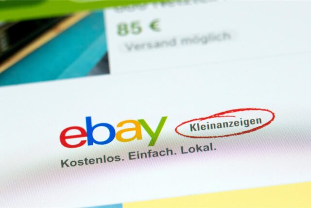 Symbolbild: Zu sehen ist das Markenlogo der Online-Plattform Ebay.