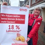 Barbara Wergau (l.) und Heike Harich (r.) vom SoVD-Ortsverband Lippramsdorf-Haltern