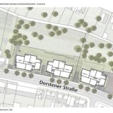 Die drei geplanten Baukörper in einer grafischen Darstellung.