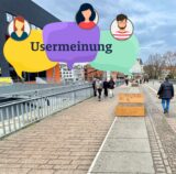 Bild der Hörder Brücke am Bahnhof Dortmund-Hörde mit Symbol „Usermeinung“.