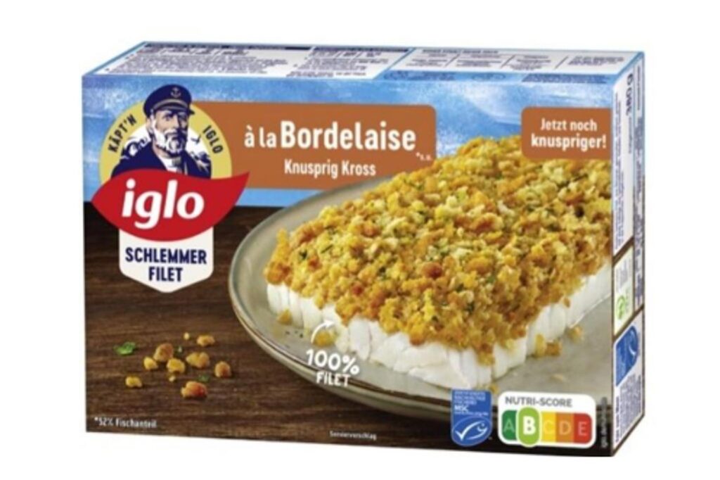 iglo Schlemmer-Filet à la Bordelaise – KNUSPRIG KROSS Produktabbildung iglo Schlemmer-Filet à la Bordelaise – KNUSPRIG KROSS Produktabbildung