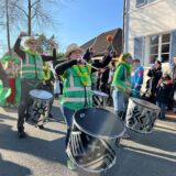 Verkleidete Trommler beim Kinderkarneval in Dorsten
