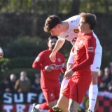 Fußball Oberliga Westfalen 2. März 2025, Jule-Ludorf-Sportanlage; Spvgg. Erkenschwick – SV Schermbeck 0:3. Lennard Isensee