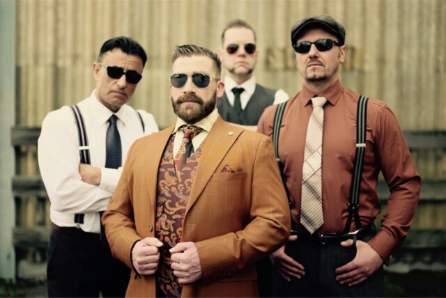 Die Band „Mad Guz and the Mojos“ aus Stuttgart spielt bei der White Night 2025 in Haltern im Rossini.