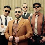 Die Band „Mad Guz and the Mojos“ aus Stuttgart spielt bei der White Night 2025 in Haltern im Rossini.