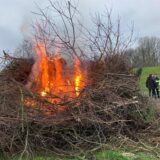 Ein Osterfeuer der Landjugend