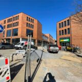 Die Baustelle der Hertener Höfe in der Innenstadt.