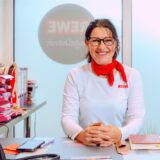 Martina Engelhardt in ihrem Büro in der Filiale in der Josefstraße in Herten.