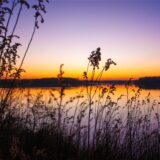 Sonnenuntergang über dem Halterner Stausee