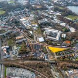 Das Gewerbegebiet Marienstraße aus der Luft