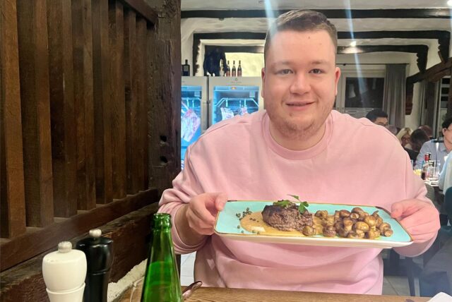 Ein Essen im Landhaus Hesse.