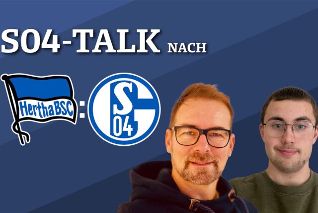 Sprechen nach der Partie gegen Karlsruhe über das Spiel: Die Schalke-Reporter René Preuß und Tim Kühnel.