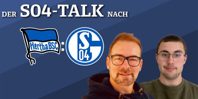 Sprechen nach der Partie gegen Karlsruhe über das Spiel: Die Schalke-Reporter René Preuß und Tim Kühnel.