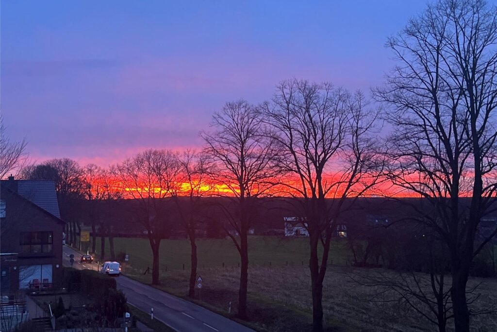 Sonnenaufgang fotografiert im März 2025 in Haltern
