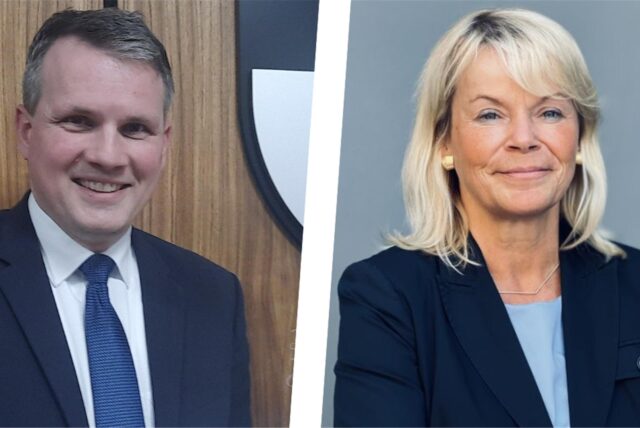 Montage mit Dorstens Bürgermeister Tobias Stockhoff und Polizeipräsidentin Friederike Zurhausen