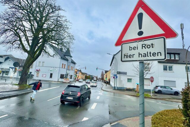 Gefährliche Kreuzung in Dortmund-Lichtendorf.
