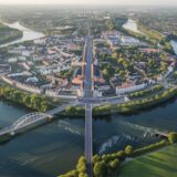 Dorsten auf der Insel: Das KI-Programm stellt Dorsten als Inselstadt dar.