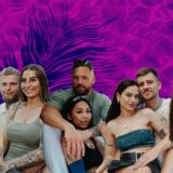 Diese fünf Paare sind 2025 bei „Temptation Island“ dabei: (v.l.) Enrico und Saskia, Patrick und Natalie, Hillary und Jamy, Raffaela und Jeremy, Danka und Kevin