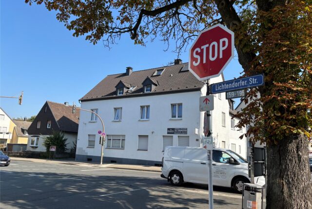 Stopp-Schild an der Lichtendorfer Straße
