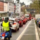 Rückstau am Lohtor in Recklinghausen