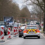 Blick in die Straßenbaustelle am Resser Weg in Herten-Mitte.