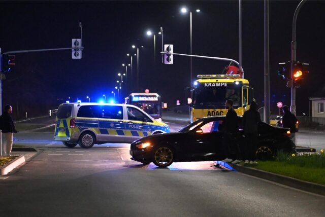 Unfall am Gemeindedreieck.