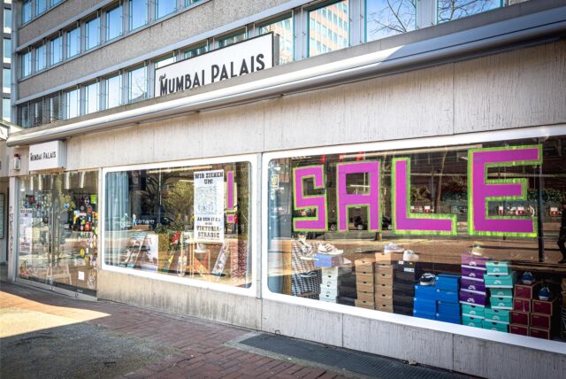 Das Ladenlokal von „Club Mumbai Palais“ in Dortmund am Freistuhl 3.