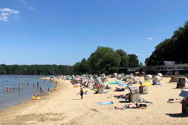 Das Seebad in Haltern mit Strand.