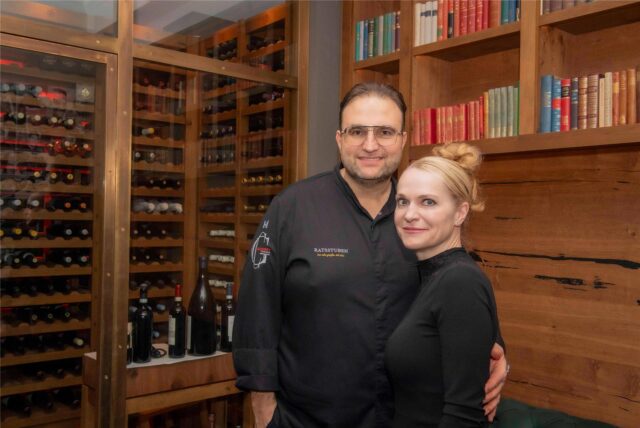 Daniel Georgiev mit seiner Frau Petra Georgieva im Sternerestaurant Ratsstuben
