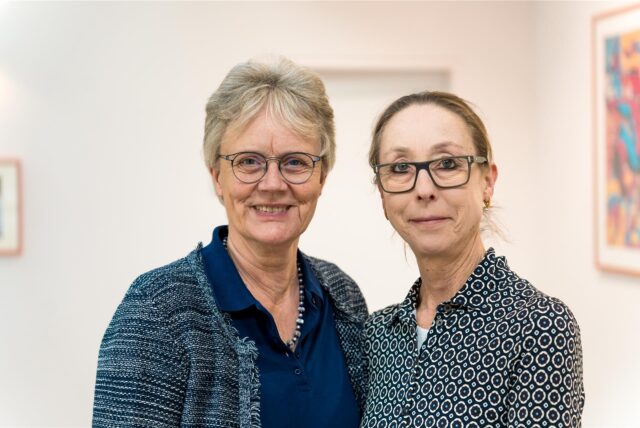 Dr. Bettina Schönweiler hat Prof. Dr. Ute Pröschel (li.) als Chefärztin an der Dattelner Kinderklinik abgelöst.
