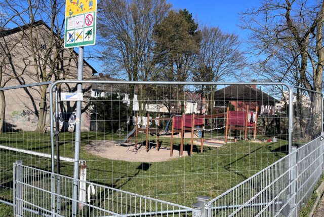 Ansicht des Spielplatz Bismarckstraße in Waltrop.