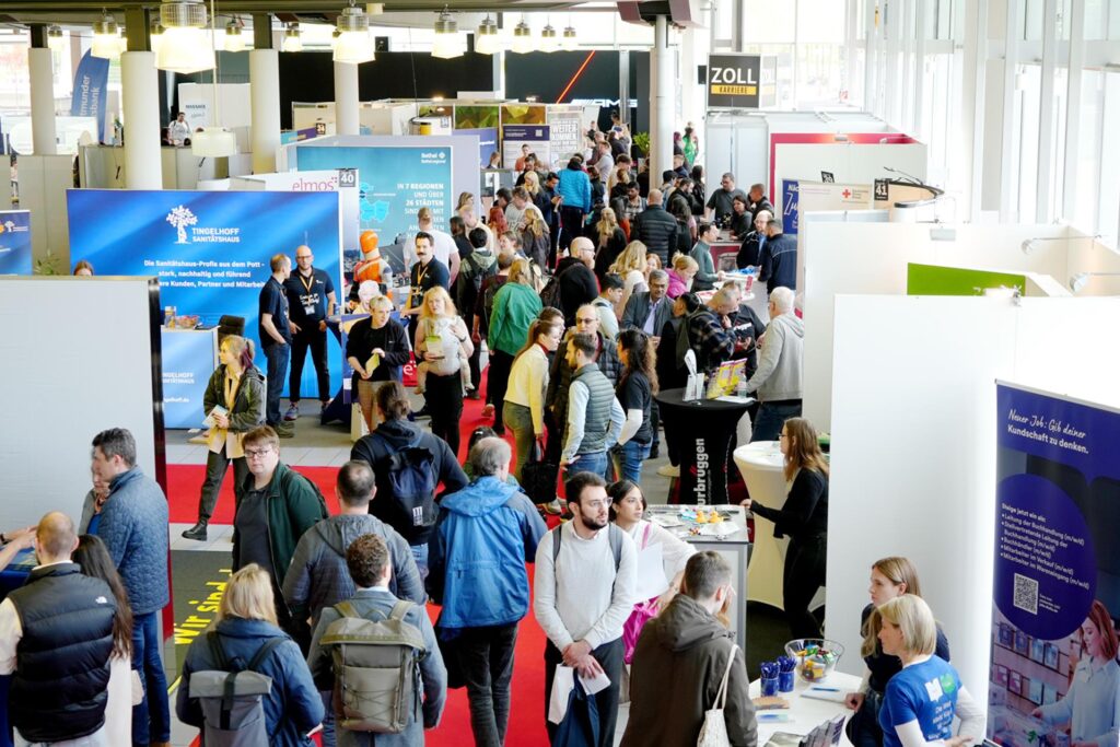 Überblick über die Messestände auf der jobmesse dortmund. Überblick über die Messestände auf der jobmesse dortmund.