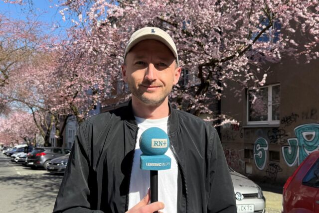 Philipp Pohl berichtet im Video über die blühenden Kirschbäume in Dortmund.