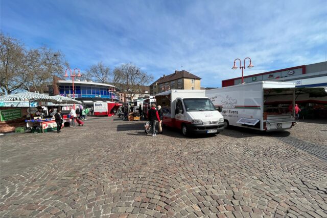 Bild vom Wochenmarkt in Datteln