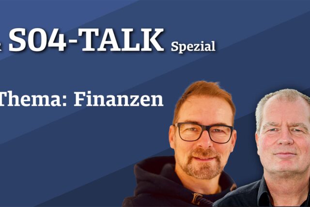 Sprechen in einem Schalke-Talk Spezial über das Thema Finanzen: Schalke-Reporter René Preuß und Schalke-Experte Norbert Neubaum.