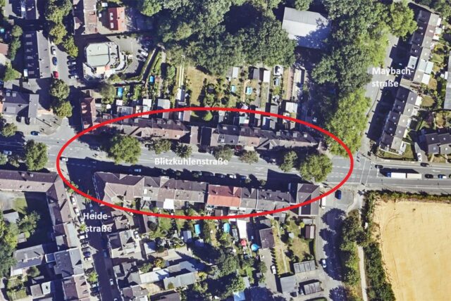 Dezernent Axel Fritz kann sich für die heiße Phase beim Umbau der Blitzkuhlenstraße im Bereich zwischen Maybach- und Heidestraße eine Einbahnstraße vorstellen – und eine Umleitung über eine Baustraße auf der ehemaligen Trabrennbahn.