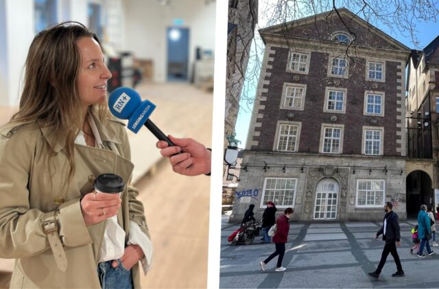 Ruhr Nachrichten-Reporter Tim Hübbertz spricht der neuen Filiale auf dem Ostenhellweg in Dortmund mit „Dille & Kamille“-Storemanagerin Viktoria Schröder.