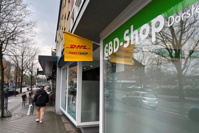In Dorsten gibt es einen neuen DHL-Paketservice in einem CBD-Shop.
