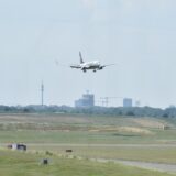 Ryanair-Flugzeug landet in Dortmund.