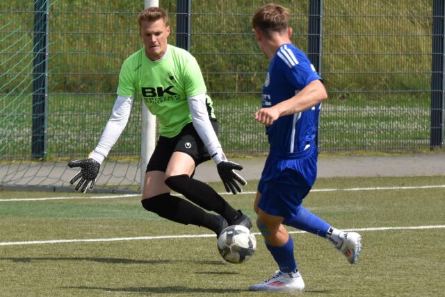 Teutonen-Keeper Kevin van Holt sieht seine Zukunft bei Teutonia SuS Waltrop.