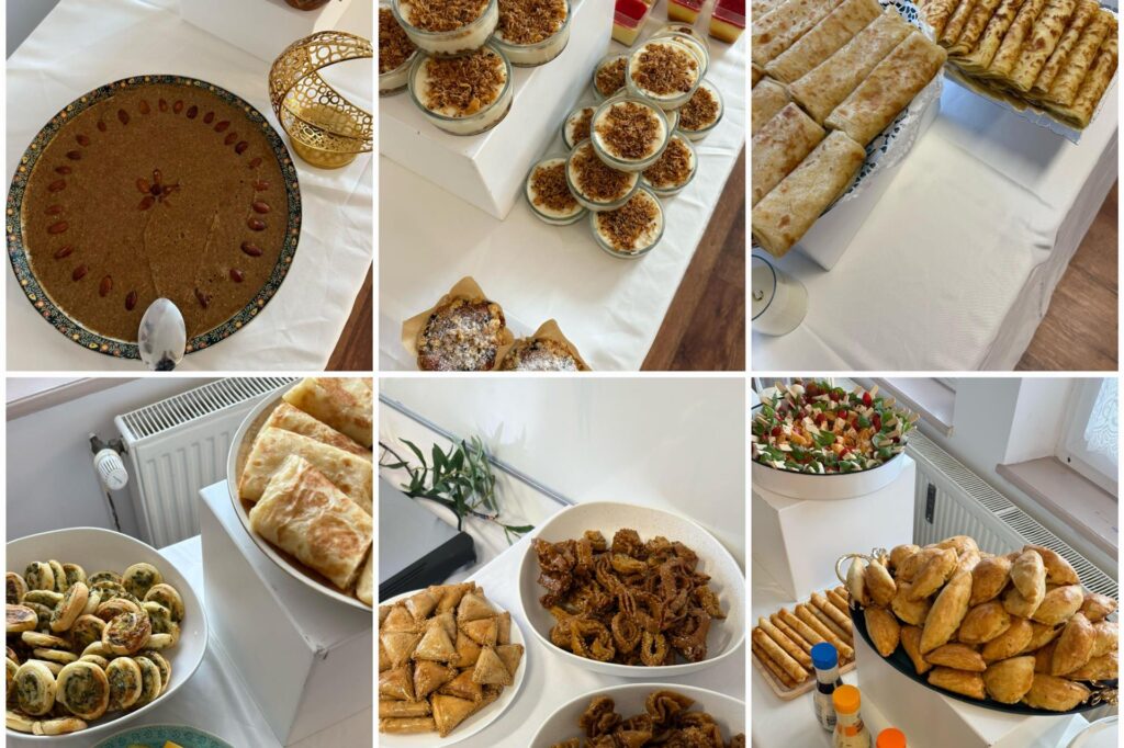 Gutes Essen beim Fastenbrechen gehörte auch zum Programm beim Tag der Begegnung in der Al-Rahma-Moschee.