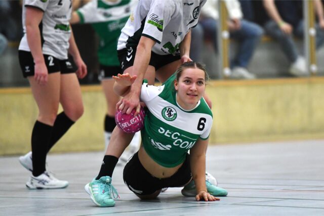 Handball 3. Liga Mitte 9. März 2025, Halle Nord. PSV Recklinghausen – TV Aldekerk 27:26. Tabea Bodin