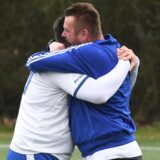Marc Schröter feiert seinen Doppelpack im Derby-Sieg über die SpVgg BG Schwerin