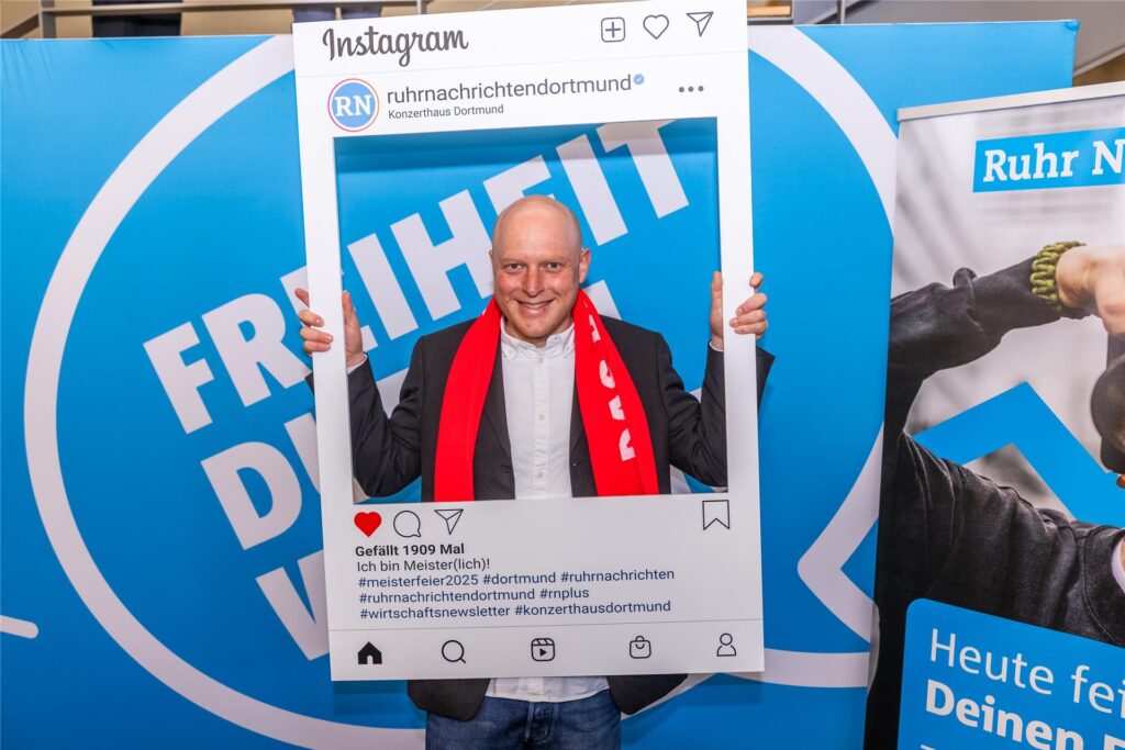 Henning Wirtz bei der Meisterfeier der Handwerkskammer Dortmund.