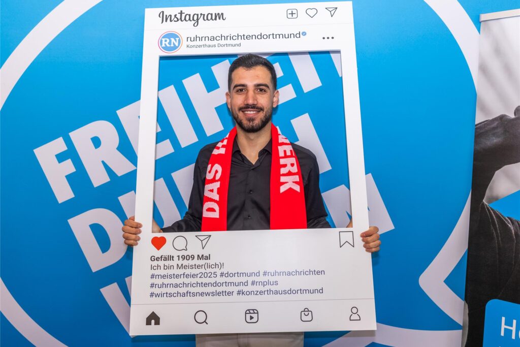 Zana Abdullah bei der Meisterfeier der Handwerkskammer Dortmund.