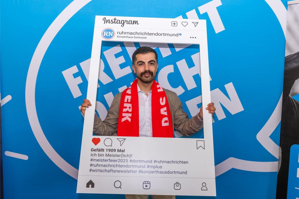 Gulal Ismail bei der Meisterfeier der Handwerkskammer Dortmund.