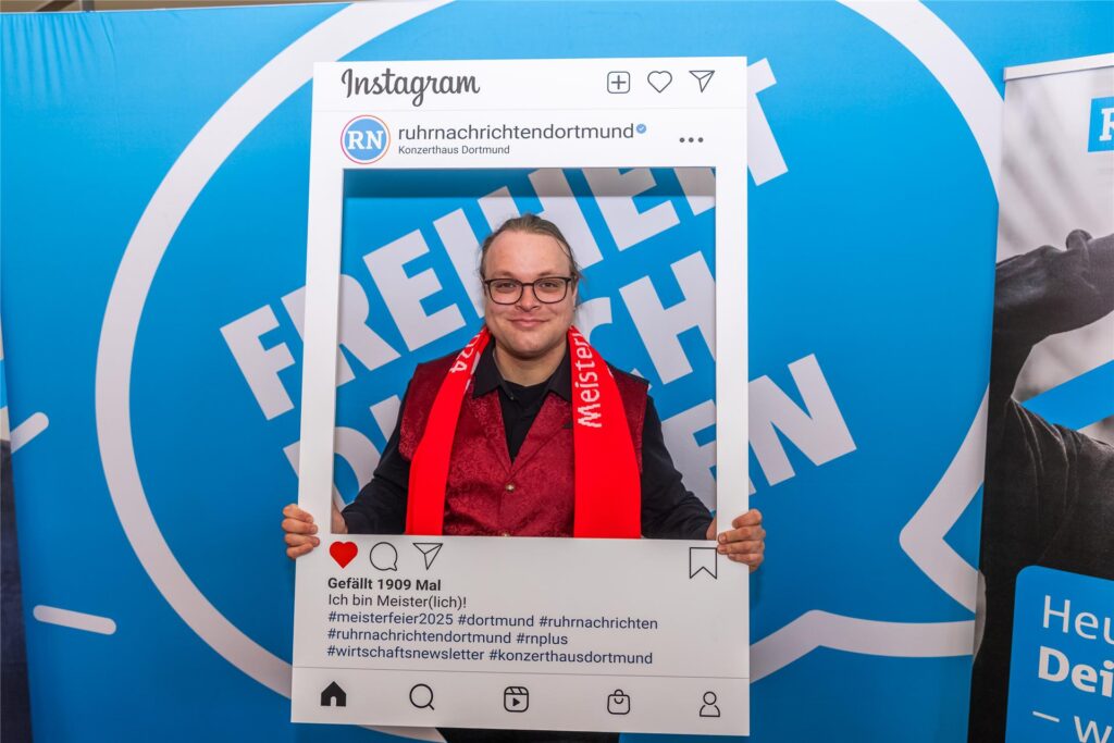 Torben Bönsch bei der Meisterfeier der Handwerkskammer Dortmund.