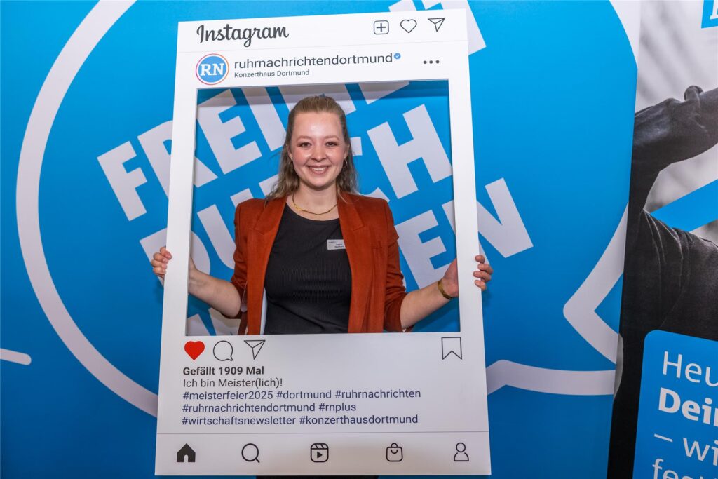Katrin Reinhard bei der Meisterfeier der Handwerkskammer Dortmund.