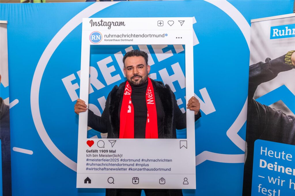 Shafigh Mohammadi bei der Meisterfeier der Handwerkskammer Dortmund.