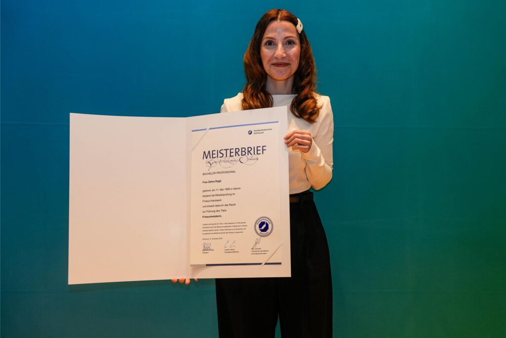 Zehra Dagli bei der Meisterfeier der Handwerkskammer Dortmund.